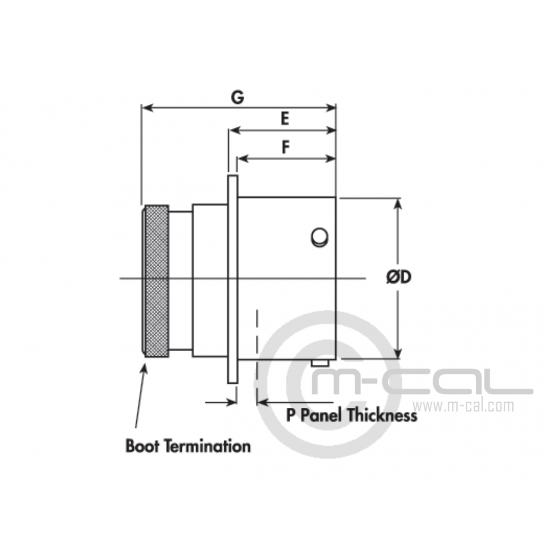Deutsch Autosport ASHD Heavy Duty Connector 1 Way Shell Size 14 Pin Layout 14-1 Style 0 Flange Receptacle Orange C Keyway Pins 16