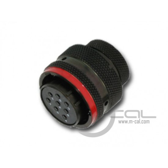 MC03-368088 - MoTeC Autosport AS Connector 8 Way Shell Size 16 Pin Layout 16-08 Style 6 Free plug Red N Keyway Sockets Standard