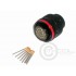 MoTeC Autosport AS Connector 55 Way Shell Size 16 Pin Layout 16-35 Style 6 Free plug Red N Keyway Sockets Standard