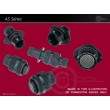 Deutsch Autosport AS Connector 22 Way Shell Size 12 Pin Layout 12-35 Style 1 Inline Receptacle Red N Keyway Pins Standard