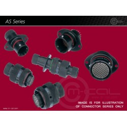 Deutsch Autosport AS Connector 123 Way Shell Size 24 Pin Layout 24-35 Style 2 PCB Receptacle Flange Mount Blue B Keyway Sockets Standard