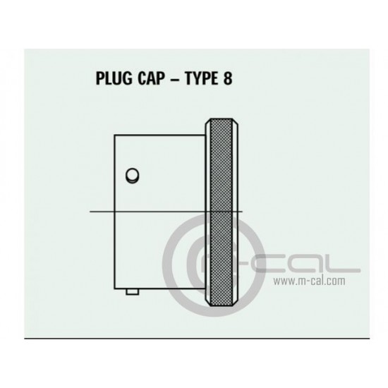 MC03-AS824 - Deutsch Autosport AS Connector Pro Cap Series Shell Size 24 Style 8 Pro Cap For Plug All Keyways Standard