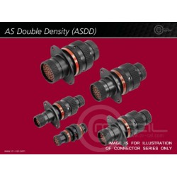 Deutsch Autosport ASDD Double Density Connector 11 Way Shell Size 08 Pin Layout 08-11 Style 0 Flange Receptacle Grey E Keyway Sockets Standard