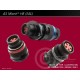 MC03-ASL206-05PC-HE - Deutsch Autosport ASL MicroLITE HE Connector 5 Way Shell Size 06 Pin Layout 06-05 Style 2 PCB Receptacle Flange Mount Orange C Keyway Pins Standard