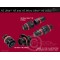 Deutsch Autosport ASU UltraLITE HE Connector 5 Way Shell Size 03 Pin Layout 03-05 Style 2 PCB Receptacle Flange Mount Red N Keyway Sockets Standard