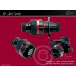 Deutsch Autosport AS Mini Connector 6 Way Shell Size 07 Pin Layout 07-35 Style 0 Flange Receptacle Red N Keyway Pins Standard