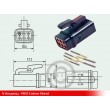 Deutsch Autosport ASC Composite Connector 6 Way Shell Size 05 Pin Layout 05-06 Style 1 Inline Receptacle Red N Keyway Sockets Standard