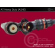 Deutsch Autosport ASHD Heavy Duty Connector 1 Way Shell Size 14 Pin Layout 14-1 Style 6 Free plug Red N Keyway Pins C25