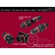 MC03-ASU203-05PN-HE - Deutsch Autosport ASU UltraLITE HE Connector 5 Way Shell Size 03 Pin Layout 03-05 Style 2 PCB Receptacle Flange Mount Red N Keyway Pins Standard