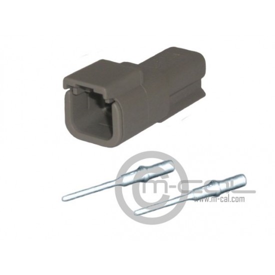 MC04-768051 - MoTeC DTM Connector 2 Way Male Kit MC04-768051 - MoTeC DTM Connector 2 Way Male Kit