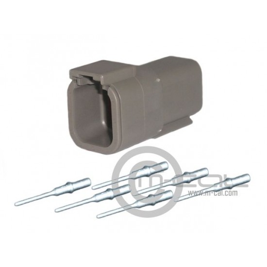MC04-768057 - MoTeC DTM Connector 6 Way Male Kit MC04-768057 - MoTeC DTM Connector 6 Way Male Kit