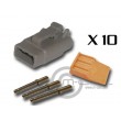 Connector DTM 3 Way Female Kit - Bag 10 Connectors