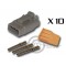 Connector DTM 3 Way Female Kit - Bag 10 Connectors