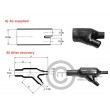 Raychem Heat Shrink Boot 45Deg Odd Breakout H25.4J12.4K12.4