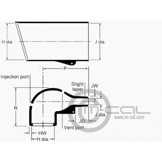 MC07-3R222K163-25-0 - Raychem Boot 90Deg AS Connector Shell Size 20 - 22