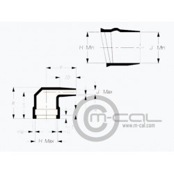 Raychem Boot 90Deg AS Connector Shell Size 06 ASC, ASL Raychem Boot 90Deg AS Connector Shell Size 06 ASC, ASL