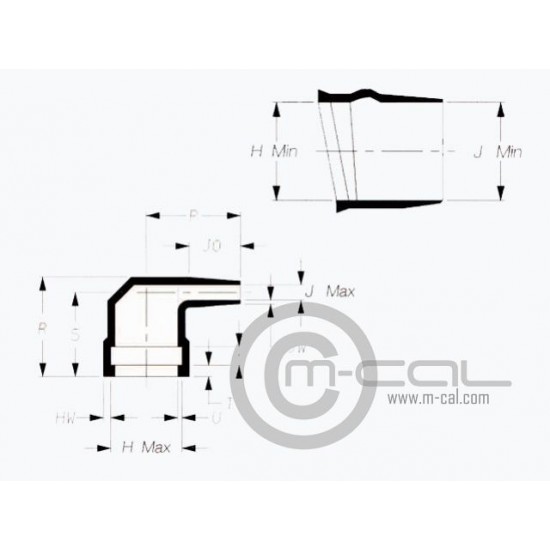 MC07-3R224W221-25-G03-0 - Raychem Boot 90Deg AS Connector shell size 02-03 ASU, ASX