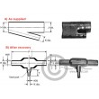 Raychem Heat Shrink Boot Asymmetrical Tee H25.4 J25.4 K5.8 Raychem Heat Shrink Boot Asymmetrical Tee H25.4 J25.4 K5.8
