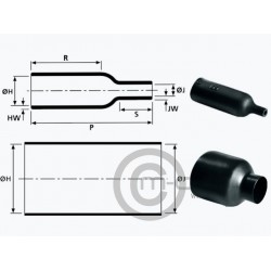 Hellermann Heat Shrink Boot Straight for ASU Shell 03 Hellermann Heat Shrink Boot Straight for ASU Shell 03