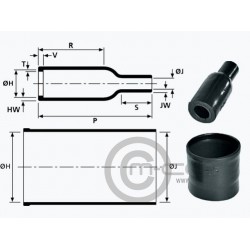 Hellermann Heat Shrink Boot Straight for AS MICRO