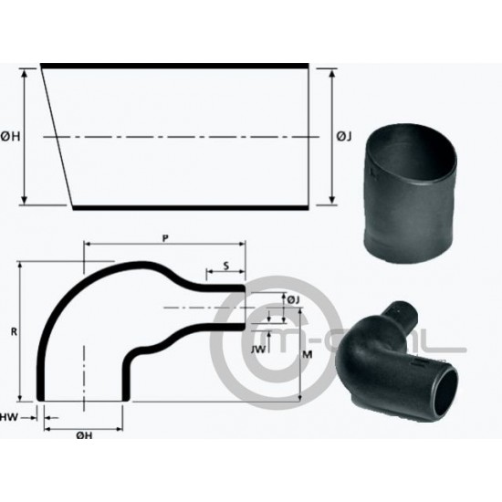 MC07-3HT11814G - Hellermann Heat Shrink Boot 90deg for ASL Shell 06 & AS Comp MC07-3HT11814G - Hellermann Heat Shrink Boot 90deg for ASL Shell 06 & AS Comp
